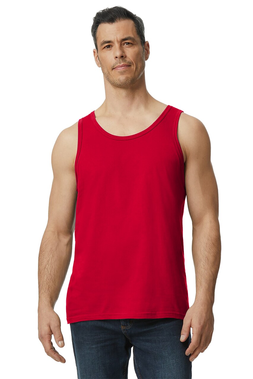 Gildan Softstyle Sleeveless Tank Top for Layering & Custom Printing Cotton Workout Tank